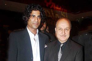 Anupam-Kher-With-His-Step-son-Sikandar-Kher
