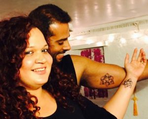 Karishma-Chavan-and-Her-Husband-Posing-with-Their-Tattoos