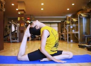 Preksha-Mehta-Doing-Yoga