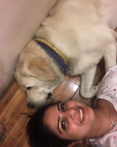 Sakshi-Joshi-with-her-pet-dog